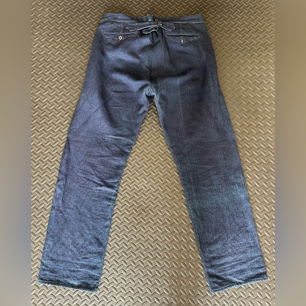 MISTER FREEDOM Le Valseur - Indigo HBT Trousers Pants Size 34 Made in Japan Mint - Picture 2 of 12